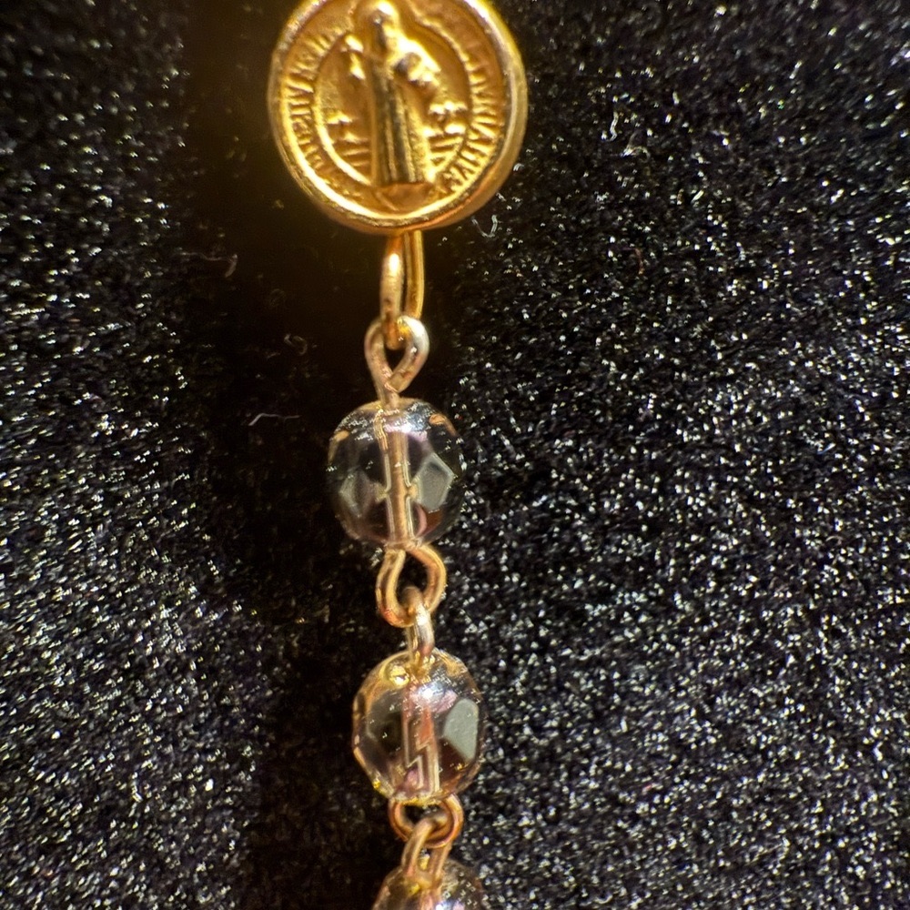 Gold Filigree Lariat Necklace - Elegant Women's Necklace - Picture 4 of 6